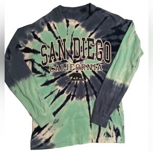 Tie Dye San Diego Long Sleeve Shirt Size S